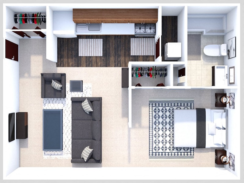 Phase I - Studio floor plan